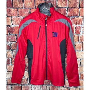 New York Giants Women's Large Red Embroidered Full Zip NFL Football Lined Jacket